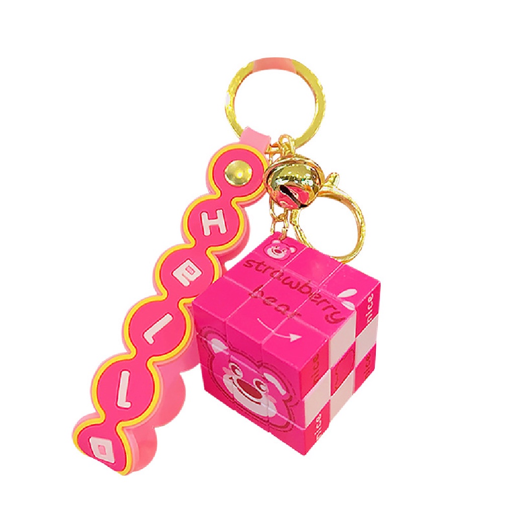 Móc Khóa Hình Khối Rubik Nhiều Màu Sắc Thời Trang