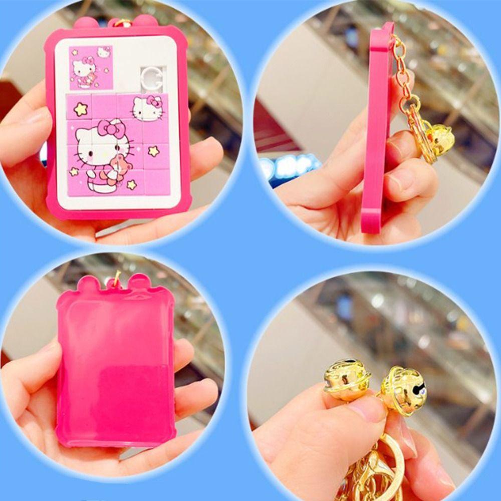 Móc Khóa Kèm Đồ Chơi Xếp Hình Kuromi Chuông Cinnamoroll Dễ Thương