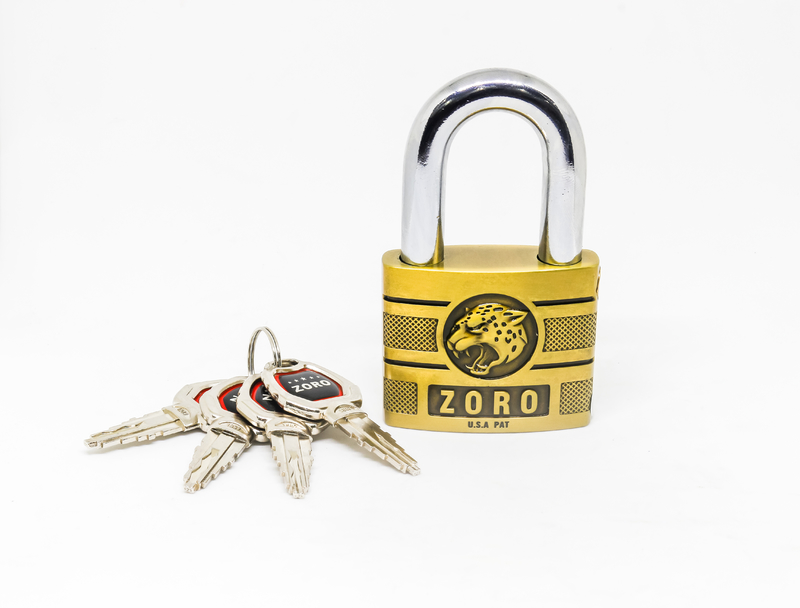 Ổ Khóa Zoro Đầu Báo Siêu Bền Kèm 4 Chìa Khóa