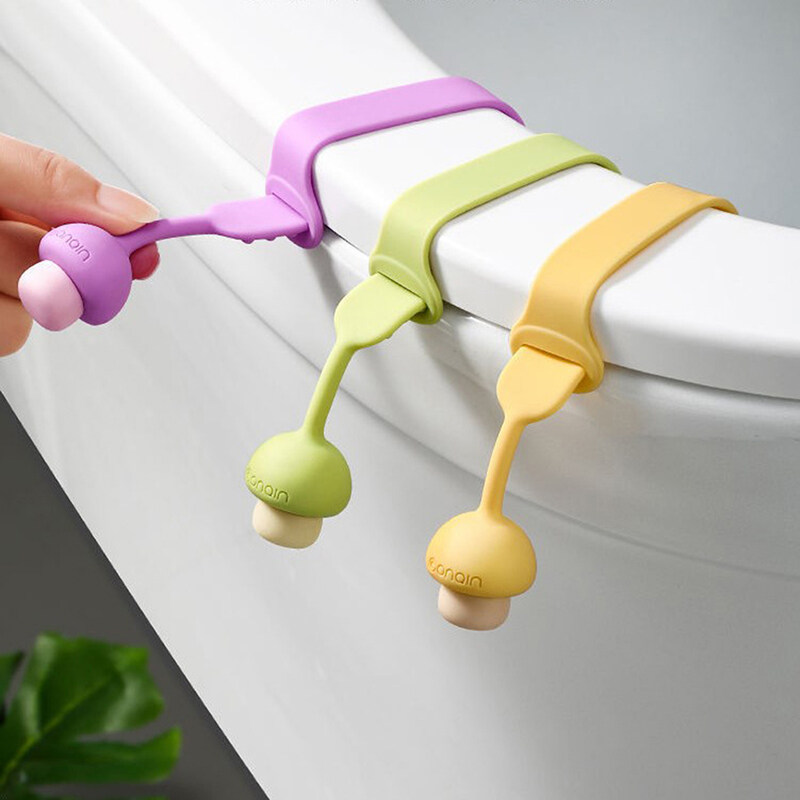 Dụng Cụ Nâng Nắp Toilet Nắp Bồn Cầu Tay Cầm Silicon Dụng Cụ Nâng Nắp Toilet Nắp Bồn Cầu Tay Cầm Silicon