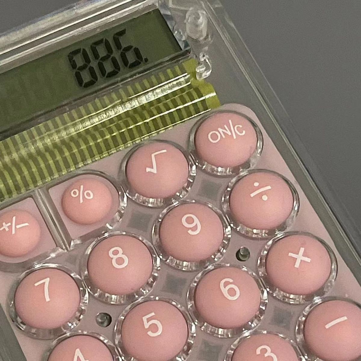 Máy Tính Bỏ Túi Trong Suốt Nhiều Màu Nhỏ Gọn Dễ Thương 8 Chữ Số Máy Tính Bỏ Túi Trong Suốt Nhiều Màu Nhỏ Gọn Dễ Thương 8 Chữ Số