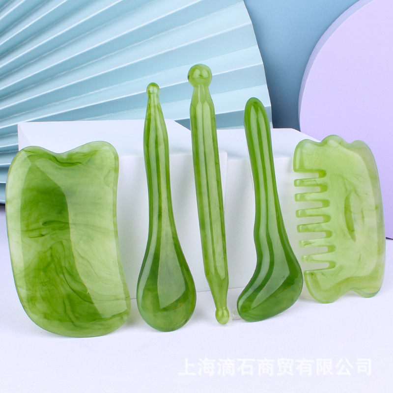 Bộ Dụng Cụ Cạo Gió Bấm Huyệt Massage Gội Đầu Dưỡng Sinh 7 Món