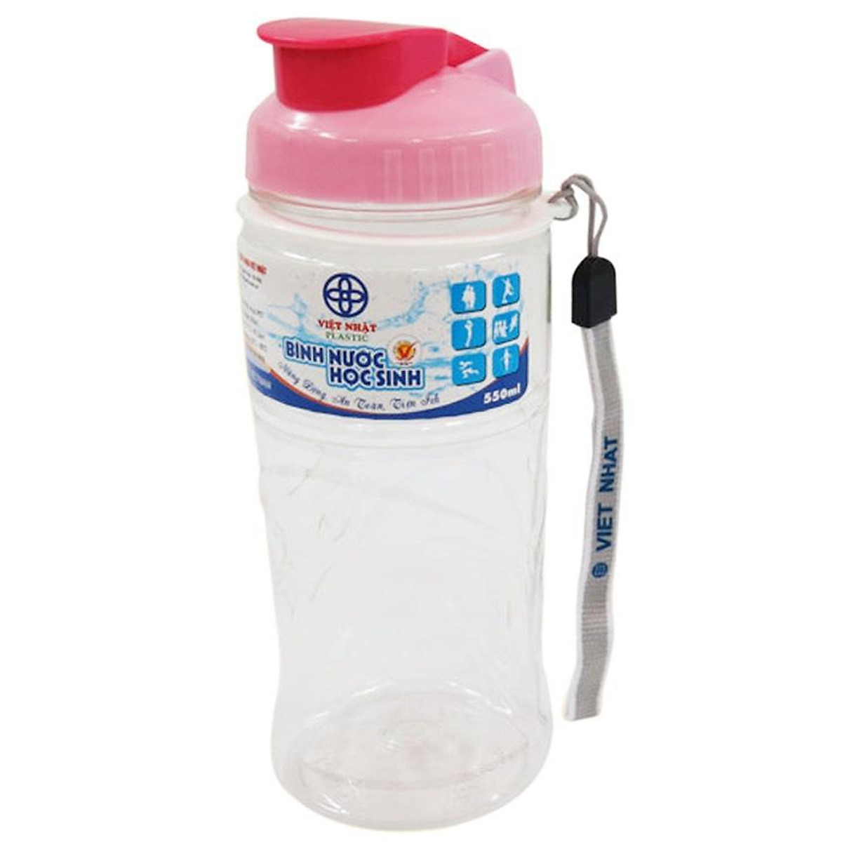 Bình Nước Nhựa Học Sinh Hãng Việt Nhật 550Ml