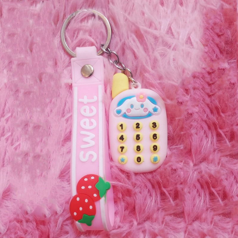Móc Khoá Hình Điện Thoại Mini Hoạt Hình Dễ Thương Móc Khoá Hình Điện Thoại Mini Hoạt Hình Dễ Thương