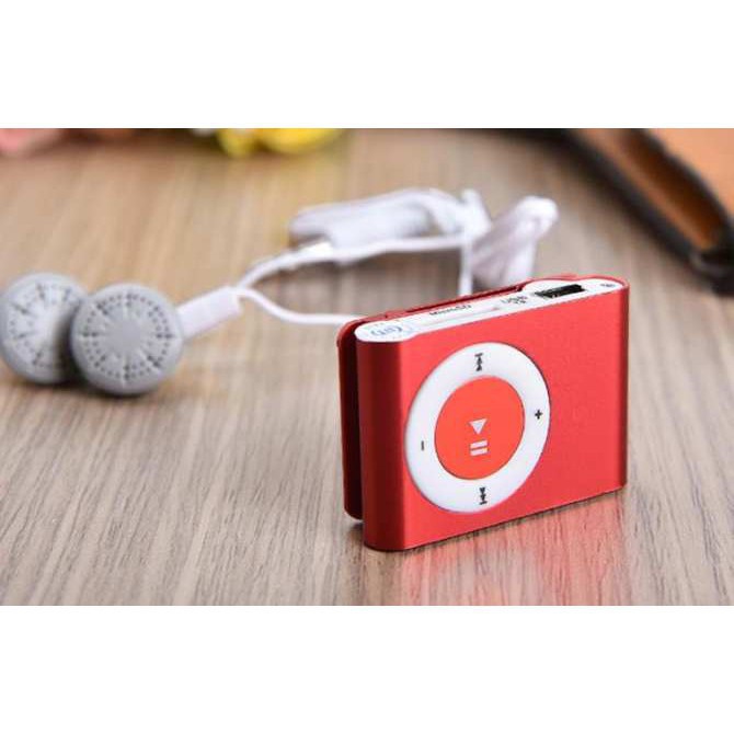 Máy Nghe Nhạc Mp3 Không Màn Hình Vỏ Nhôm Full Phụ Kiện
