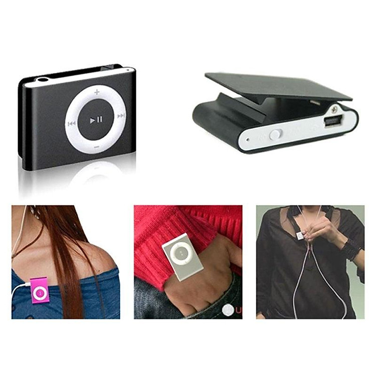 Máy Nghe Nhạc Mp3 Không Màn Hình Vỏ Nhôm Full Phụ Kiện