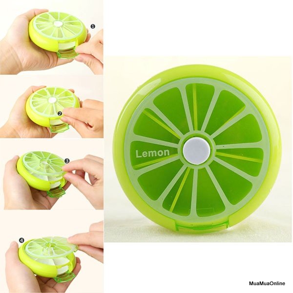 Hộp Chia Thuốc 7 Ngày Hình Quả Cam Hộp Chia Thuốc 7 Ngày Hình Quả Cam