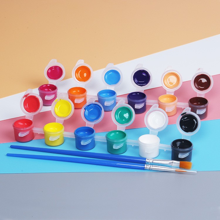 Bộ 6 Màu Vẽ Acrylic 3Ml Mini Vẽ Áo, Tô Tượng Thạch Cao, Vẽ 3D, Giày, Thủy Tinh, Gỗ Bộ 6 Màu Vẽ Acrylic 3Ml Mini Vẽ Áo, Tô Tượng Thạch Cao, Vẽ 3D, Giày, Thủy Tinh, Gỗ