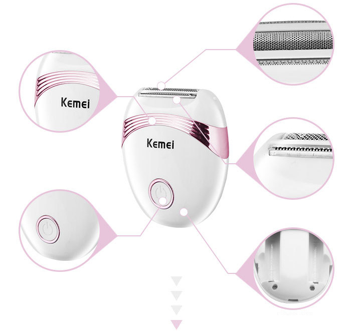 Máy Cạo Lông Mini Tự Động Dành Cho Nữ Kemei - 673 Máy Cạo Lông Mini Tự Động Dành Cho Nữ Kemei - 673