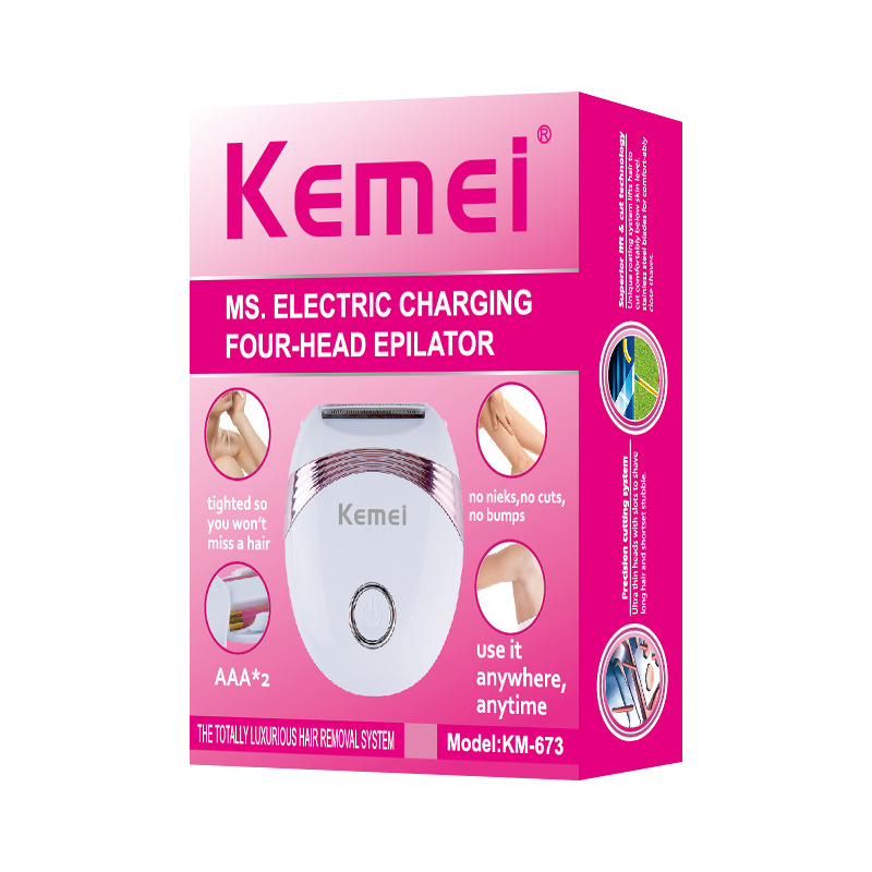 Máy Cạo Lông Mini Tự Động Dành Cho Nữ Kemei - 673 Máy Cạo Lông Mini Tự Động Dành Cho Nữ Kemei - 673