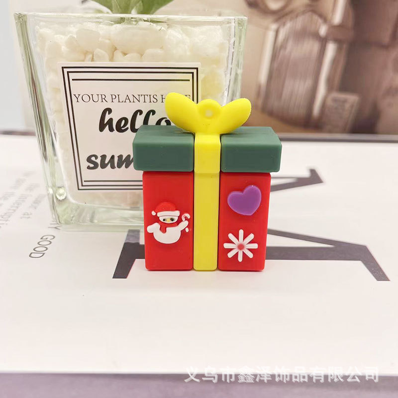 Móc Khóa Hình Cây Thông Noel, Ông Già  3D Dễ Thương