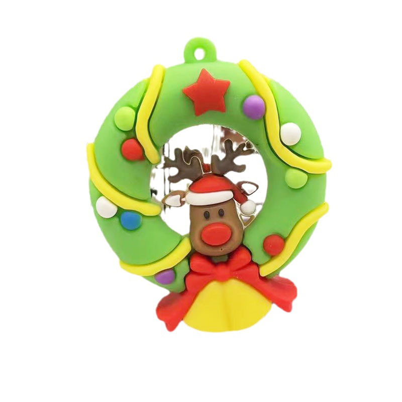 Móc Khóa Hình Cây Thông Noel, Ông Già  3D Dễ Thương