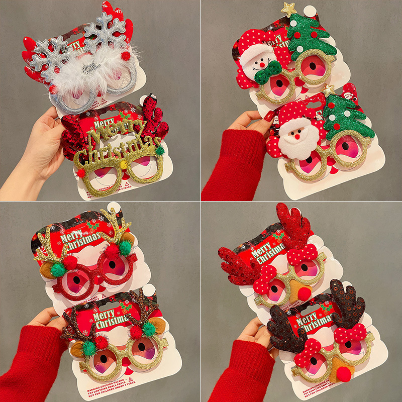 Mắt Kính Người Tuyết, Ông Già Noel, Tuần Lộc Dễ Thương Mắt Kính Người Tuyết, Ông Già Noel, Tuần Lộc Dễ Thương