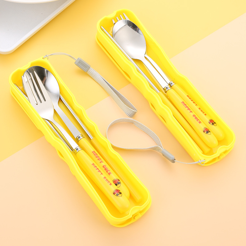 Bộ Muỗng Đũa Nĩa Hình Vịt Bộ Muỗng Đũa Nĩa Hình Vịt