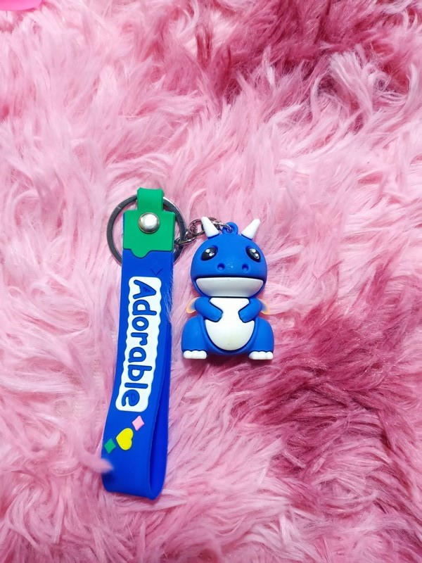 Móc Khoá Hình Bé Khủng Long Có Sừng Nhiều Màu Sắc