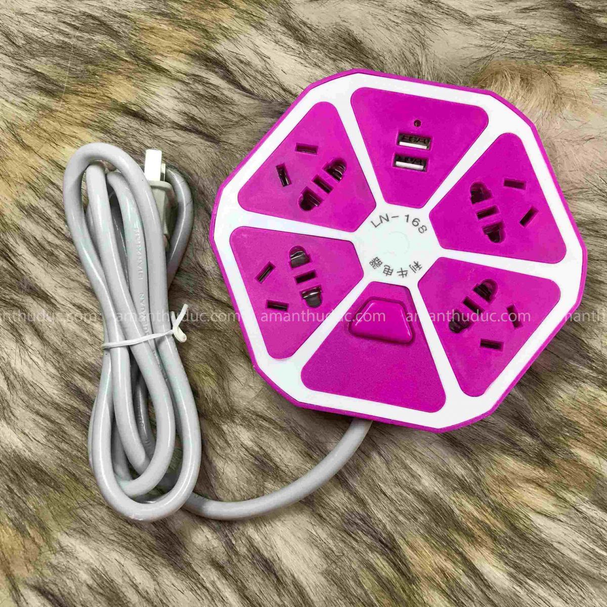 Ổ Cắm Điện Hình Trái Cam 2 Cổng USB Cao Cấp Ổ Cắm Điện Hình Trái Cam 2 Cổng USB Cao Cấp