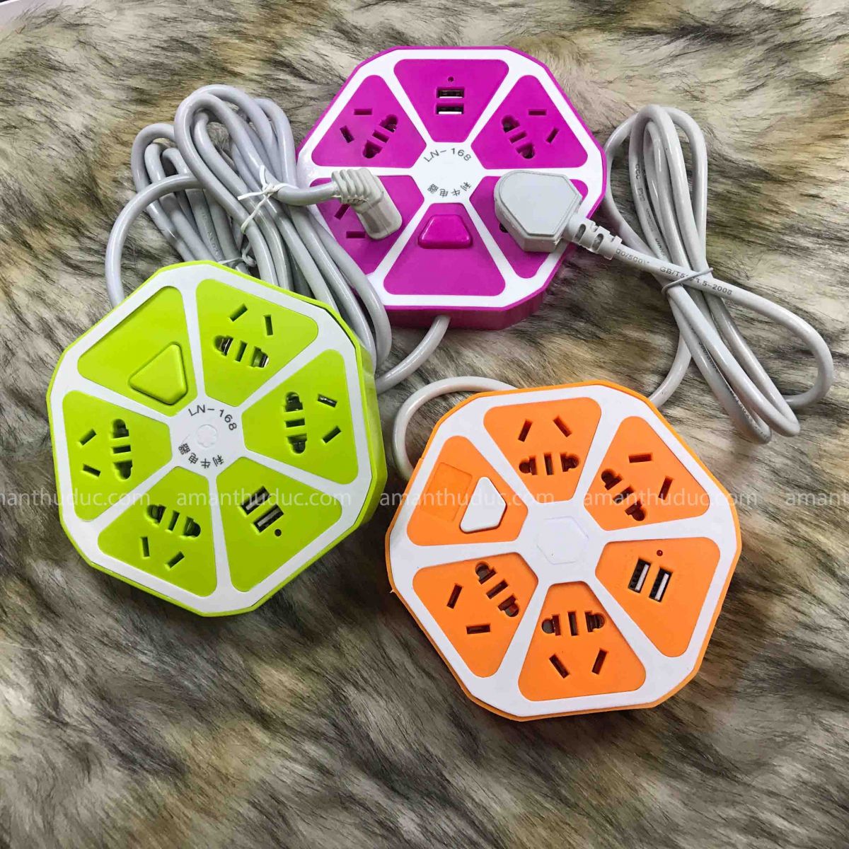 Ổ Cắm Điện Hình Trái Cam 2 Cổng USB Cao Cấp Ổ Cắm Điện Hình Trái Cam 2 Cổng USB Cao Cấp