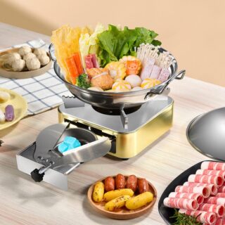 Bếp Cồn Mini Inox Chống Rỉ Chịu Nhiệt Sang Trọng Cho Nhà Hàng