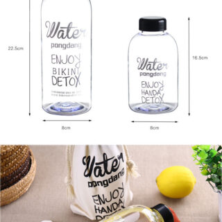 Bình Đưng Nước Detox 1000ml Kèm Túi Đựng