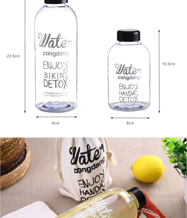 Bình Đưng Nước Detox 1000ml Kèm Túi Đựng