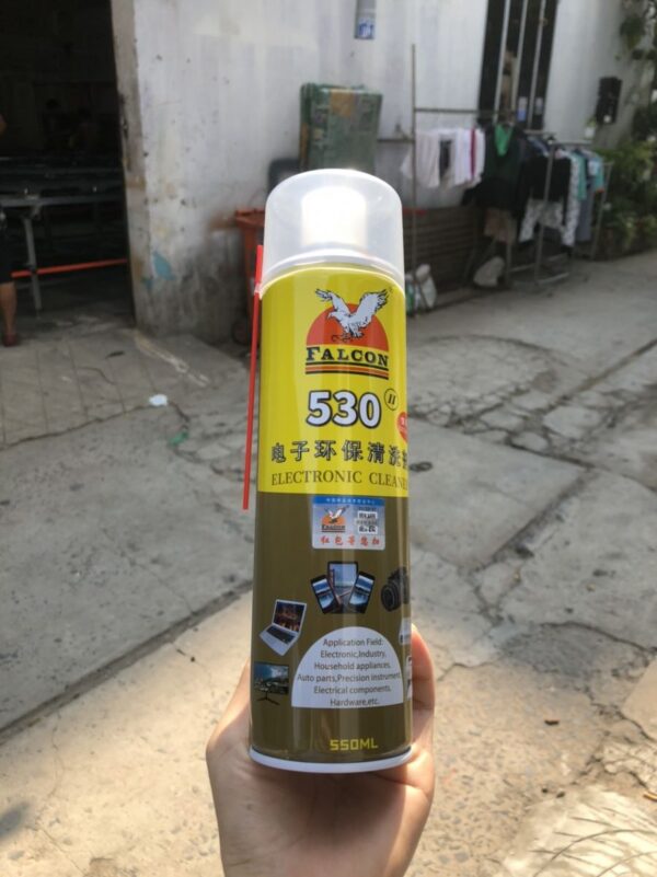 Chai Xịt Tẩy Keo Vệ Sinh Linh Kiện Điện Tử Falcon 530 550ml