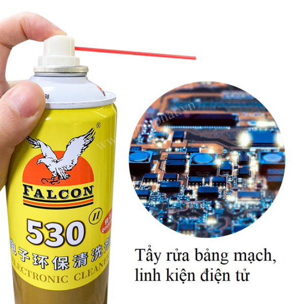 Chai Xịt Tẩy Keo Vệ Sinh Linh Kiện Điện Tử Falcon Rh-530 550ml