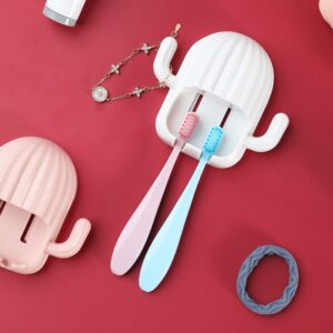 Giá Đỡ Bàn Chải Đánh Răng Hình Xương Rồng Có Móc Treo