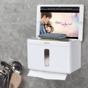 Hộp Đựng Giấy Vệ Sinh Ecoco 1612 Có Khay Để Điện Thoại Và Vật Dụng