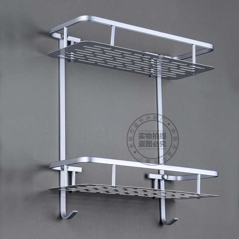Kệ Nhà Tắm 2 Tầng Có 2 Móc Kệ Nhà Tắm 2 Tầng Có 2 Móc