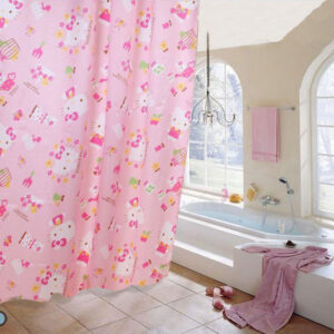 Màn Che Nhà Tắm, Cửa Sổ Chống Thấm Nước Bám Bẩn Nhiều Hình 180x180cm Kèm Móc Treo