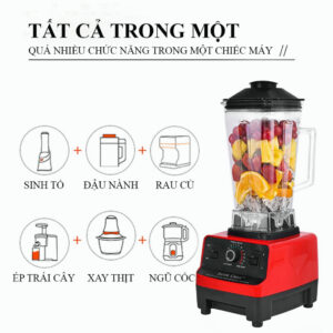 Máy Xay Sinh Tố Công Nghiệp Silver Crest 4500W SC-1589 Cực Mạnh Cối Xay 2L