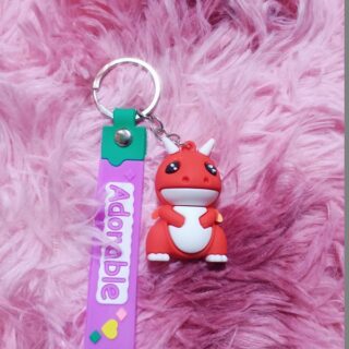 Móc Khoá Hình Bé Khủng Long Có Sừng Nhiều Màu Sắc