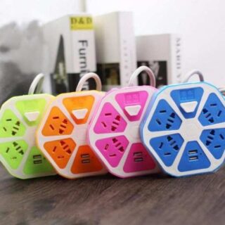 Ổ Cắm Điện Hình Trái Cam 2 Cổng USB Tiện Lợi