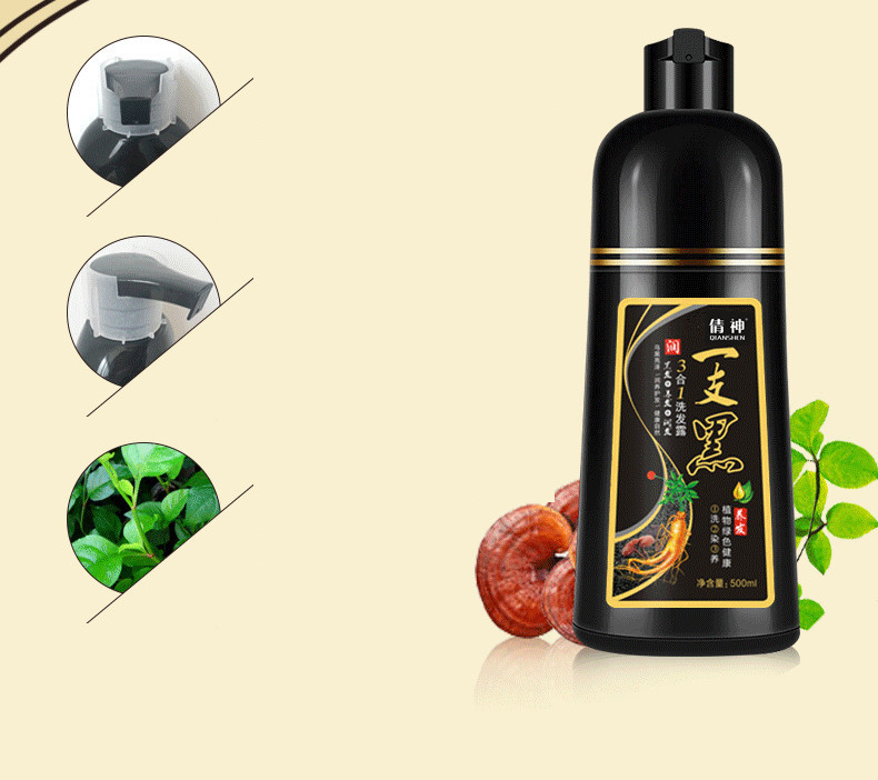 Chai Dầu Gội Đen Tóc 500Ml