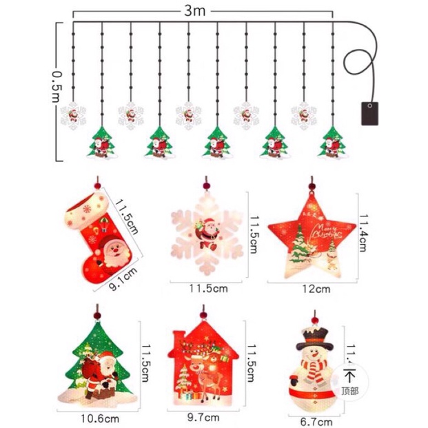 Đèn Led Trang Trí Noel Hình Màu (Ngẫu Nhiên) Đèn Led Trang Trí Noel Hình Màu (Ngẫu Nhiên)
