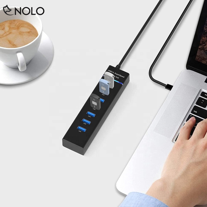 Hub Usb 7 Port - 3.0 Có Công Tắc Tiện Dụng