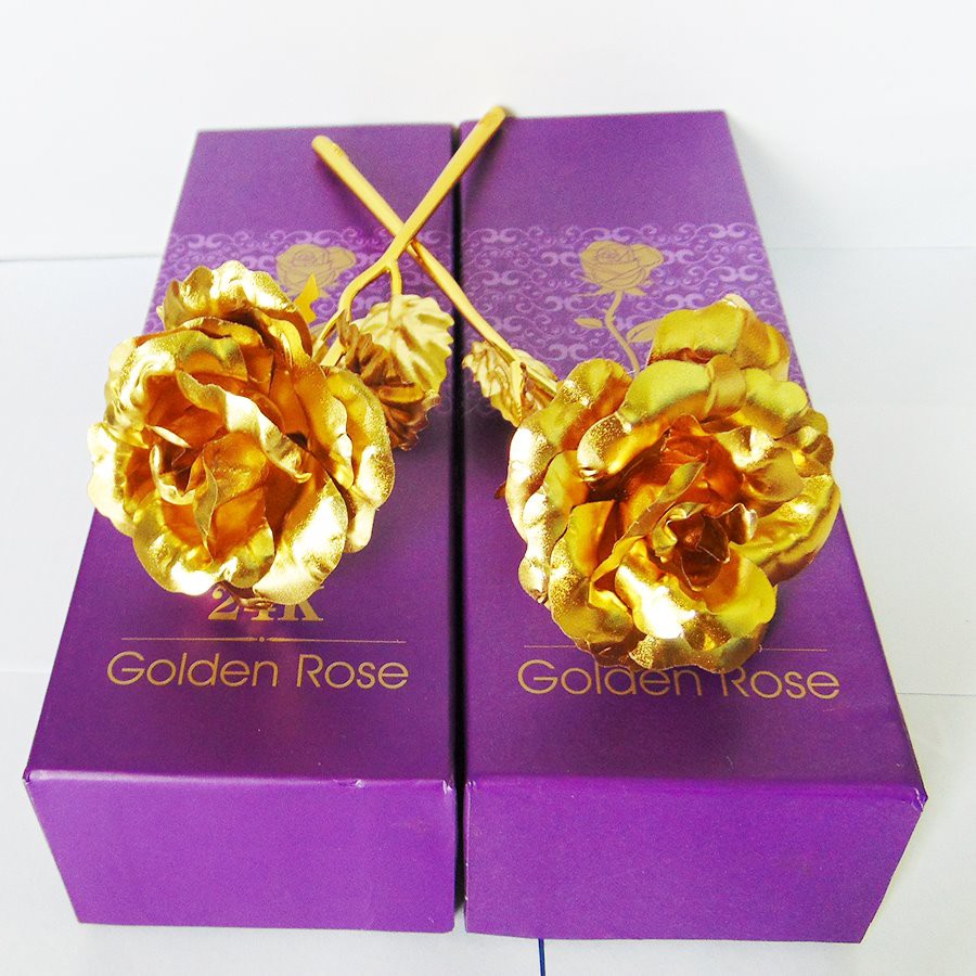 Hoa Hồng Mạ Vàng 24K Hoa Hồng Mạ Vàng 24K