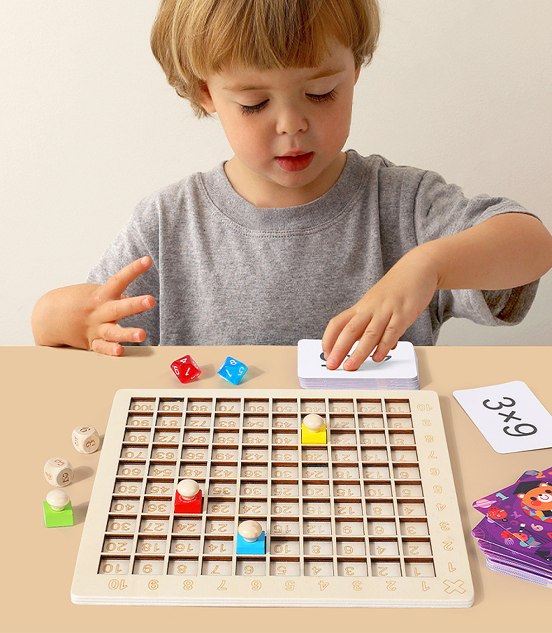 Bảng Gỗ Học Toán Giáo Dục Sớm Theo Phương Pháp Montessori Cho Các Bé Mẫu Giáo