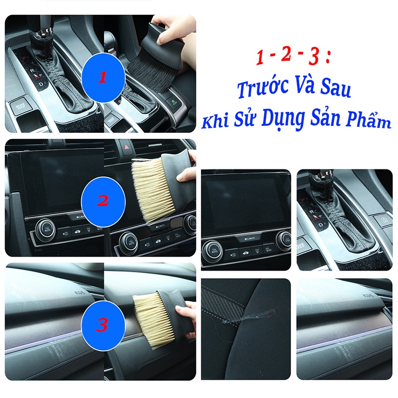 Chổi Vệ Sinh Nội Thất, Vệ Sinh Ô Tô Đa Năng Tiện Dụng