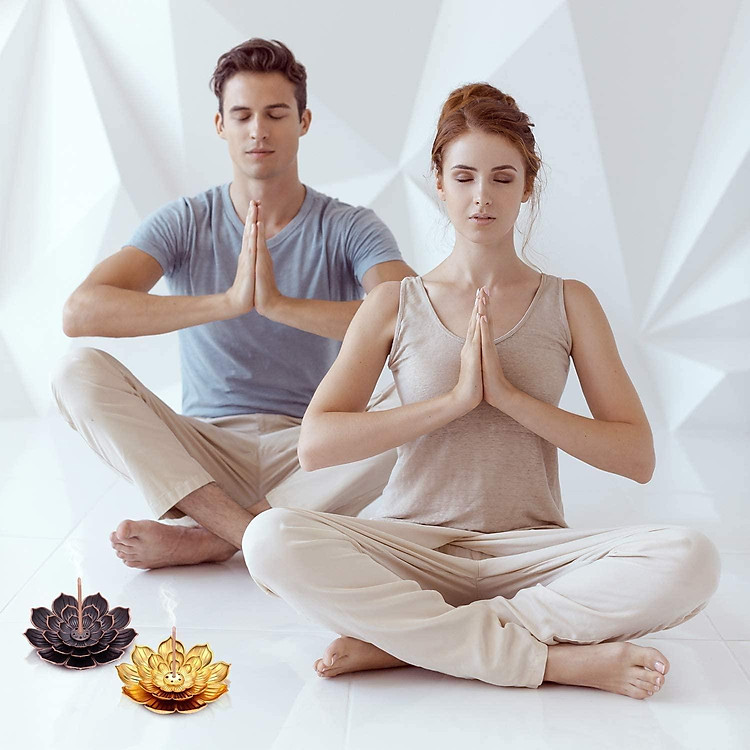 Đế Cắm Nhang Vòng, Đặt Hương Cây Hình Hoa Sen 3 Tầng Đế Cắm Nhang Vòng, Đặt Hương Cây Hình Hoa Sen 3 Tầng
