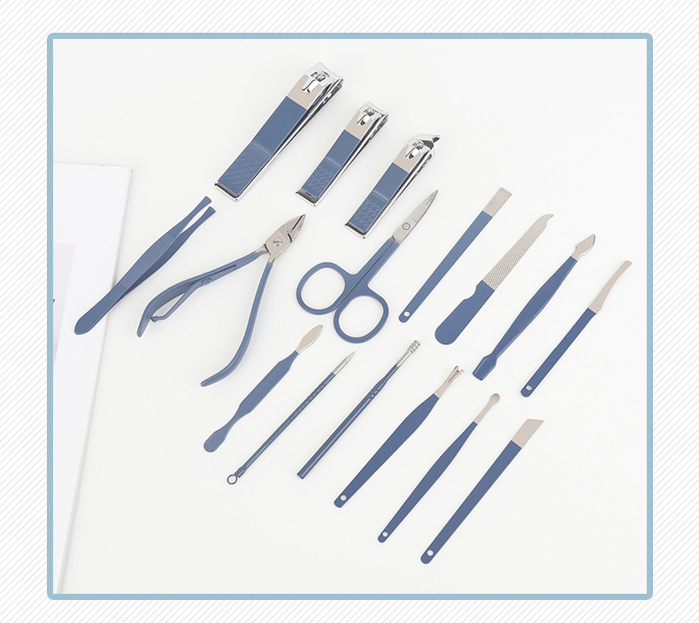 Bộ Bấm Móng Tay Chân 16 Món Cao Cấp Đi Kèm Bao Da Tiện Dụng Bộ Bấm Móng Tay Chân 16 Món Cao Cấp Đi Kèm Bao Da Tiện Dụng