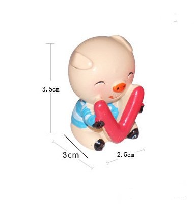 Bộ Tượng 4 Chú Heo Ôm Chữ LOVE