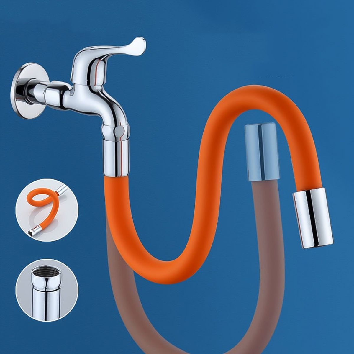 Ống Nối Dài Vòi Nước Bằng Silicon Xoay 720 Độ Tiện Dụng