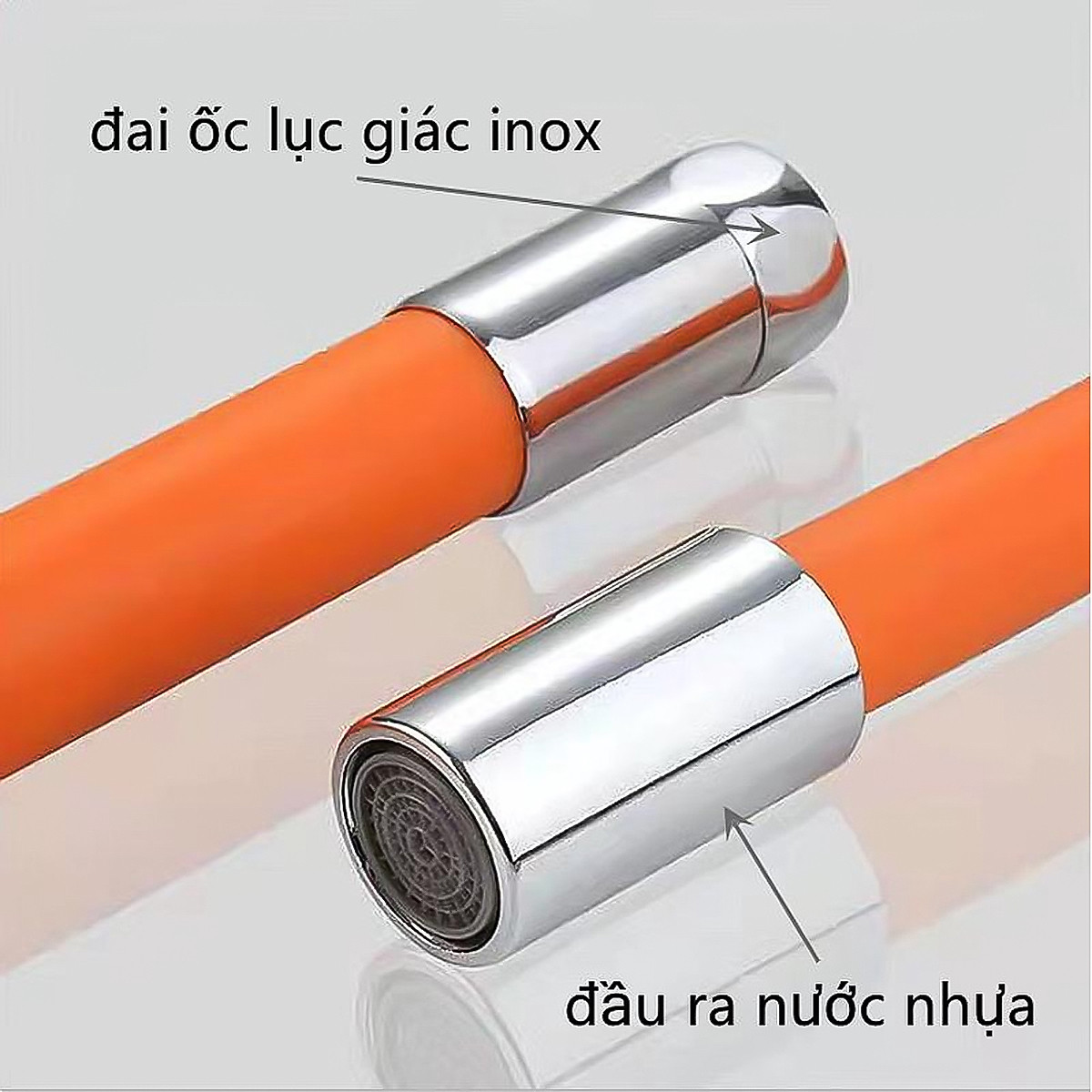 Ống Nối Dài Vòi Nước Bằng Silicon Xoay 720 Độ Tiện Dụng