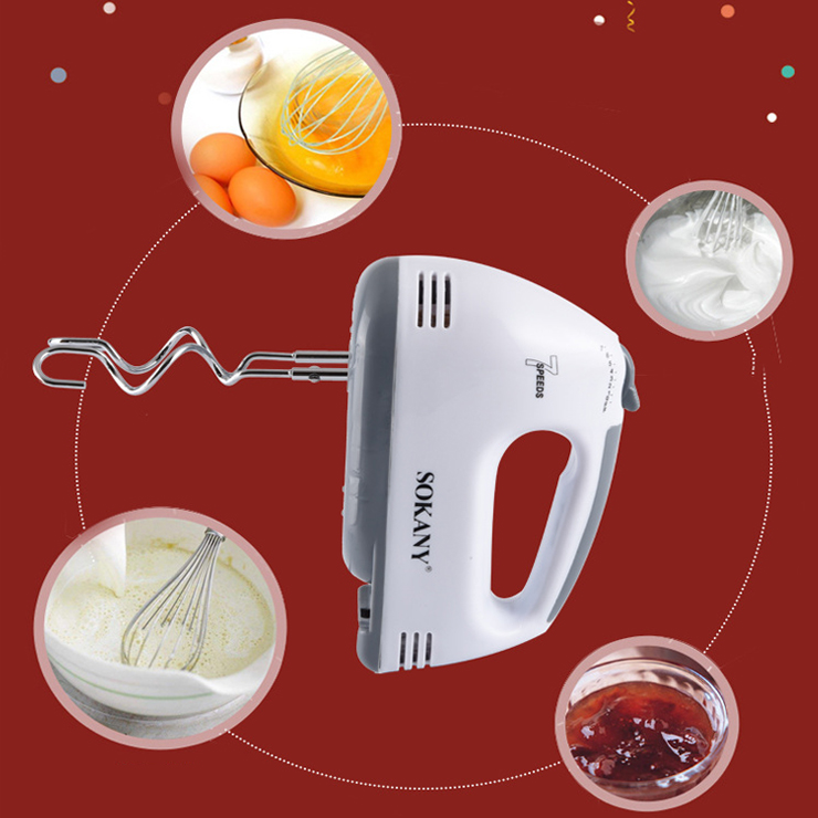 Máy Đánh Trứng Cầm Tay 7 Tốc Độ SOKANY 133 Máy Đánh Trứng Cầm Tay 7 Tốc Độ SOKANY 133