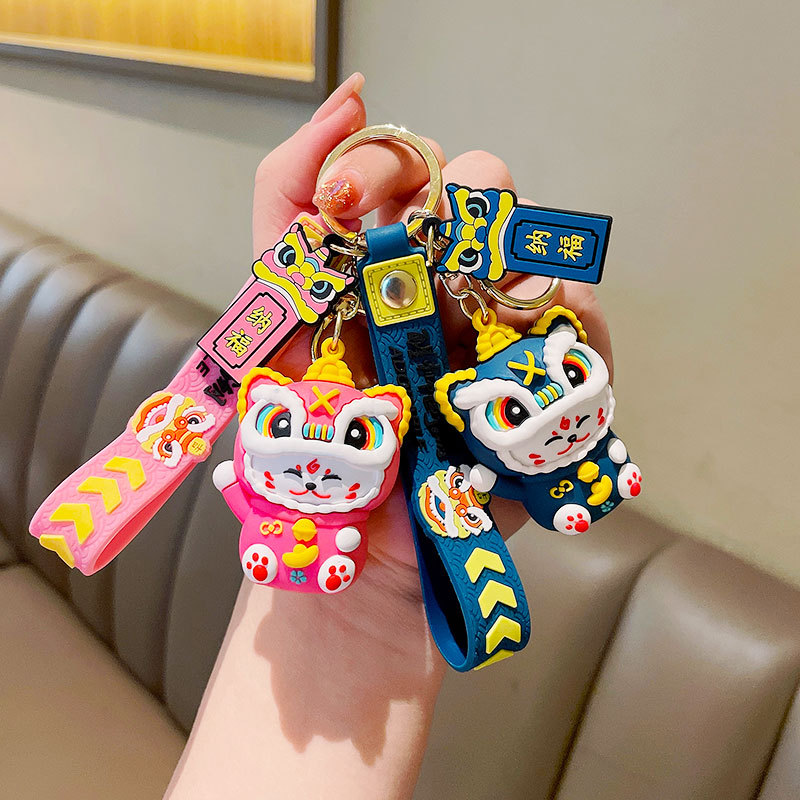 Móc Khóa Mèo Chiêu Tài, May Mắn Dễ Thương