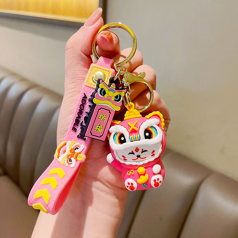 Móc Khóa Mèo Chiêu Tài, May Mắn Dễ Thương