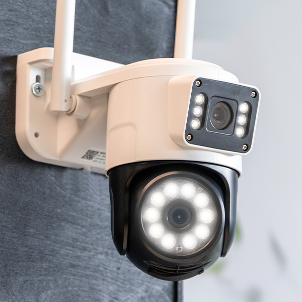 Camera Yoosee Wifi 2 Mắt Ngoài Trời Q16Xem 2 Màn Hình Cùng Lúc 5.0Mpx Giám Sát Ngoài Trời Chống Nước Ip66
