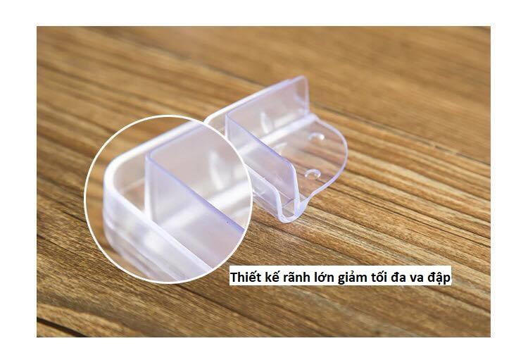 Bộ 4 Miếng Chống Vạ Chạm Góc Bàn Cho Bé Kiểu Chữ L