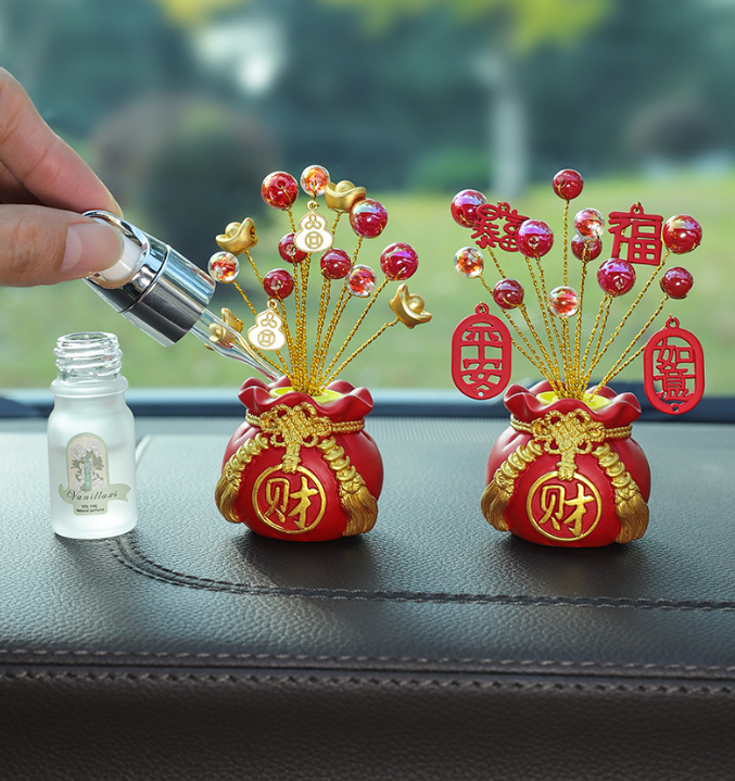Túi Tiền May Mắn Trang Trí Nhà Cửa, Ô Tô Kèm Tinh Dầu Nước Hoa